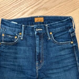 MOTHER Women's Dark Blue Skinny Jeans